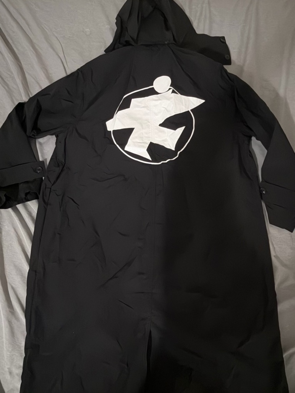 STUSSY LIGHTWEIGHT SURFMAN TRENCH COAT IN BLACK